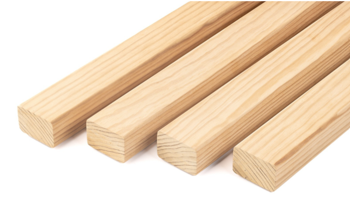 Рейка суха стругана дерев'яна смерека 20х15x3000 мм