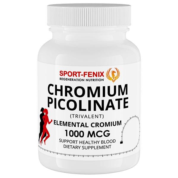 Микроэлемент Хром для спорта Sport-Fenix ​​Chromium Picolinate 1000мкг 120 капс. (000026611)