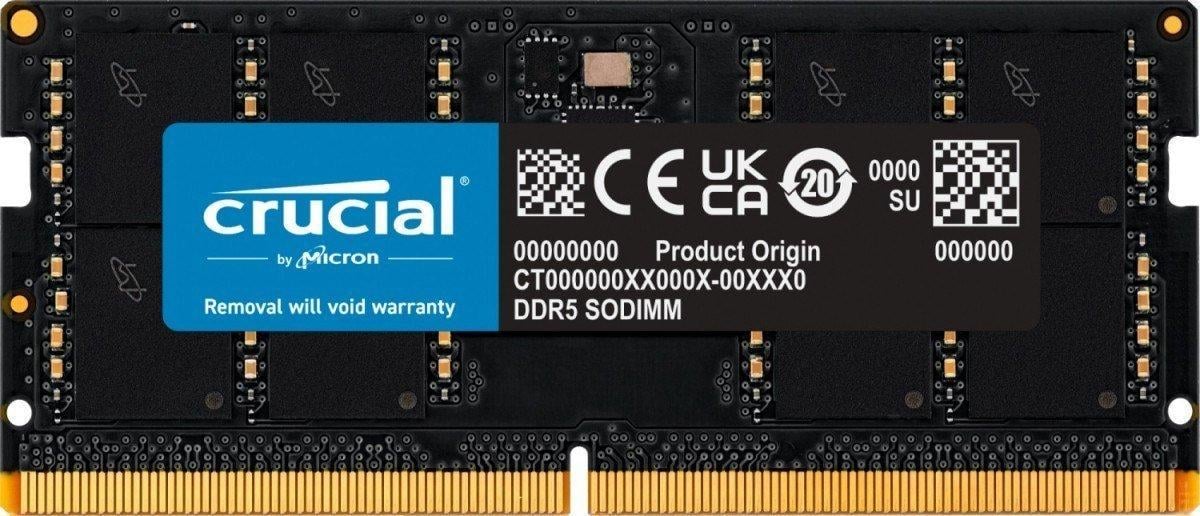 Оперативна пам'ять для ноутбуків Crucial 48 GB SO-DIMM DDR5 5600 MHz (CT48G56C46S5) Оперативна пам'ять для ноутбуків Crucial 48 GB SO-DIMM DDR5 5600 MHz (CT48G56C46S5)