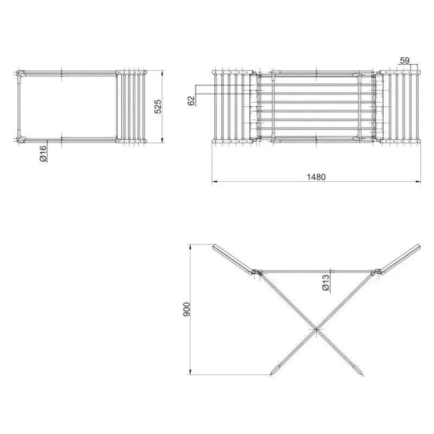 Електросушарка для білизн Zerix Comfort EDC-53148-T-Silver з таймером (ZX4929) - фото 5