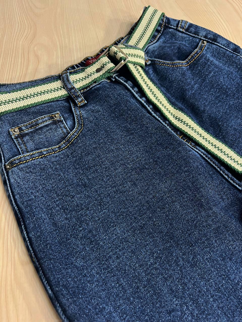 Джинси жіночі Vanver 8260 MOM з резинкою на талії і ременем р. 32 87 см 120 см Синій - фото 8 Джинси жіночі Vanver 8260 MOM з резинкою на талії і ременем р. 32 87 см 120 см Синій - фото 8