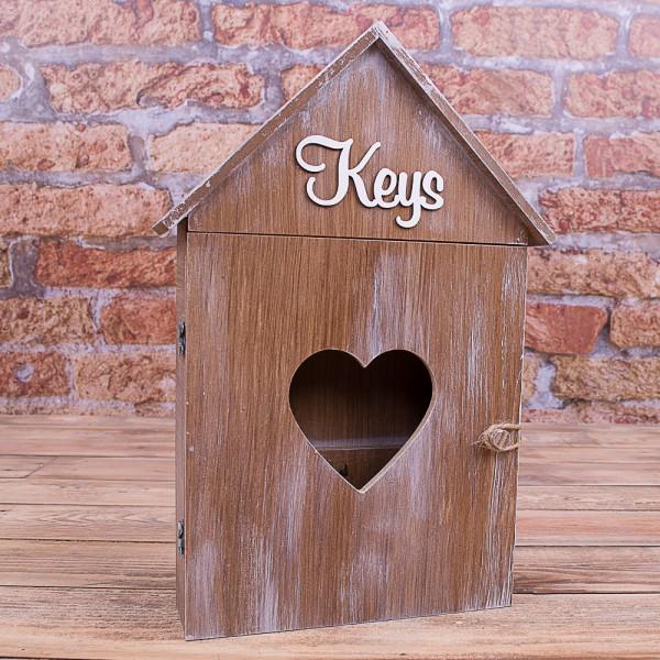 Ключница Keys 4736 с дверкой 30x20 см Коричневый (100290)