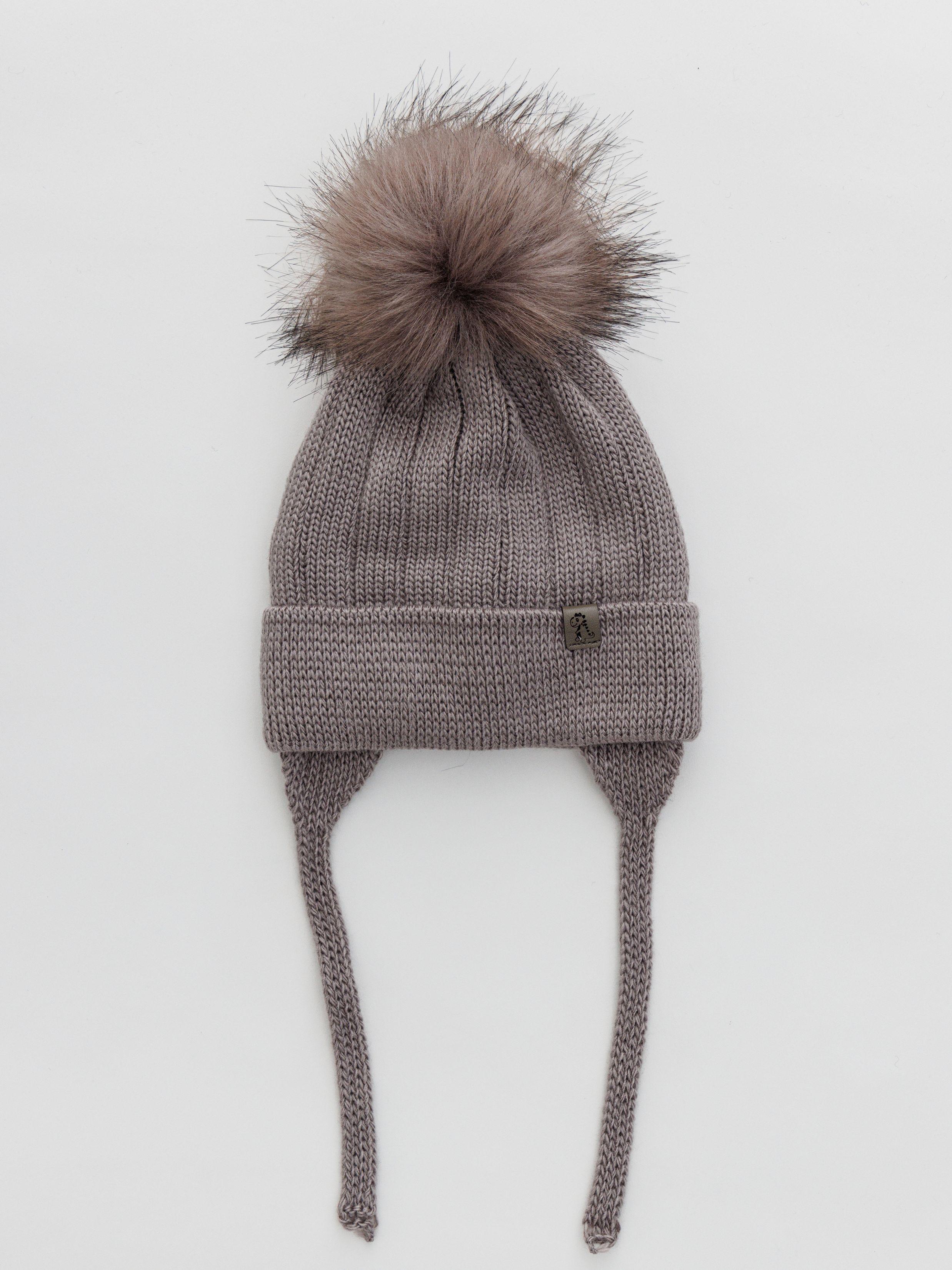 Шапка для мальчика Оскар K32 флис 46-48 см Кофейный