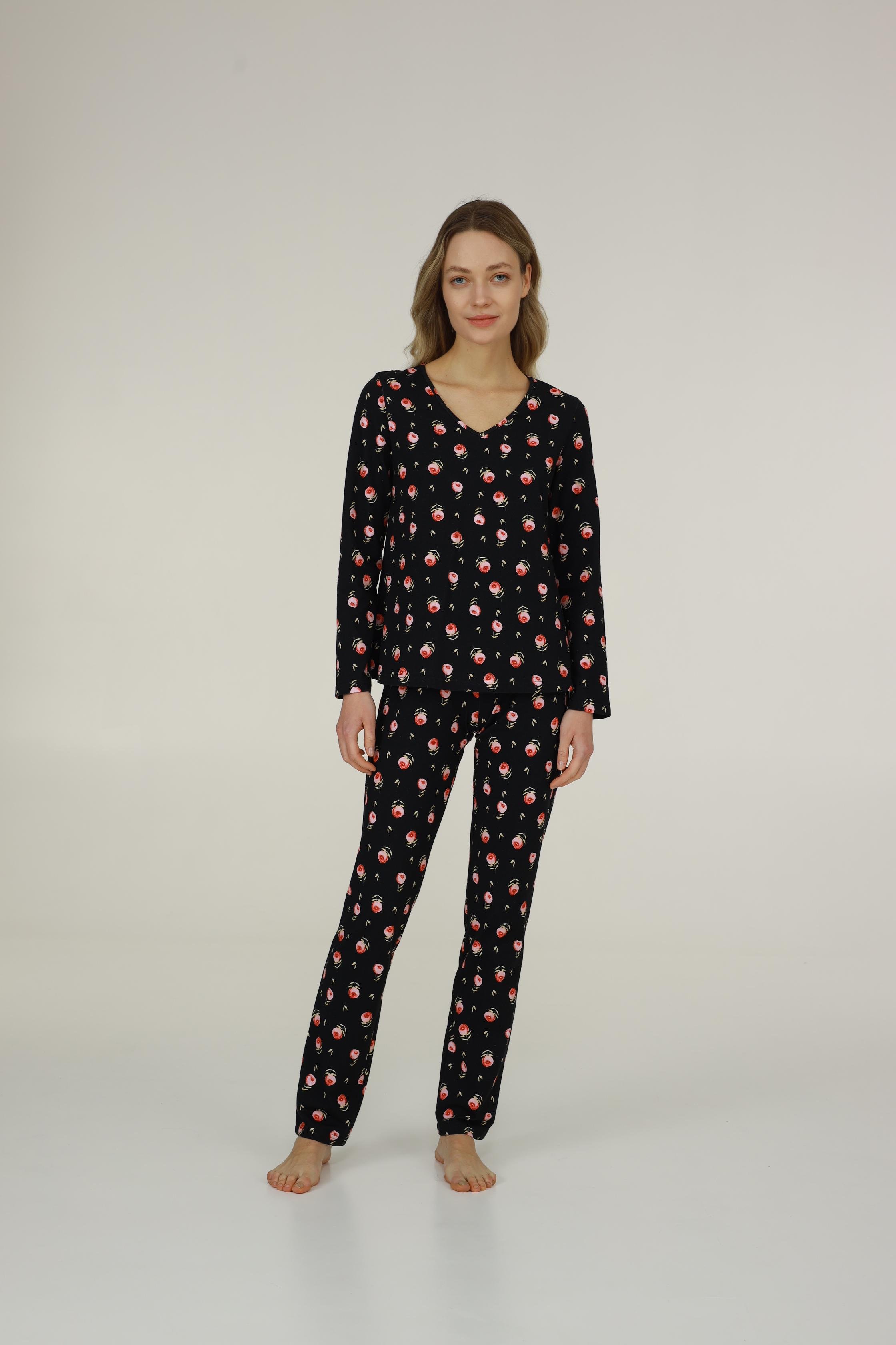 Піжама жіноча Ellen Roses all day LPK 0280/03/01 2XL Чорний