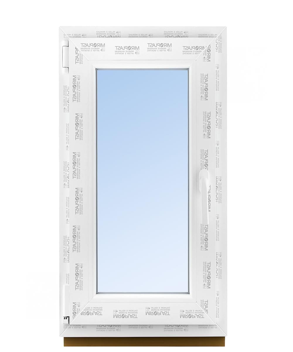 Окно металлопластиковое поворотно-откидное WDS Miroplast с однокамерным стеклопакетом и энергосбережением 550х1050 мм (4-16-4I)