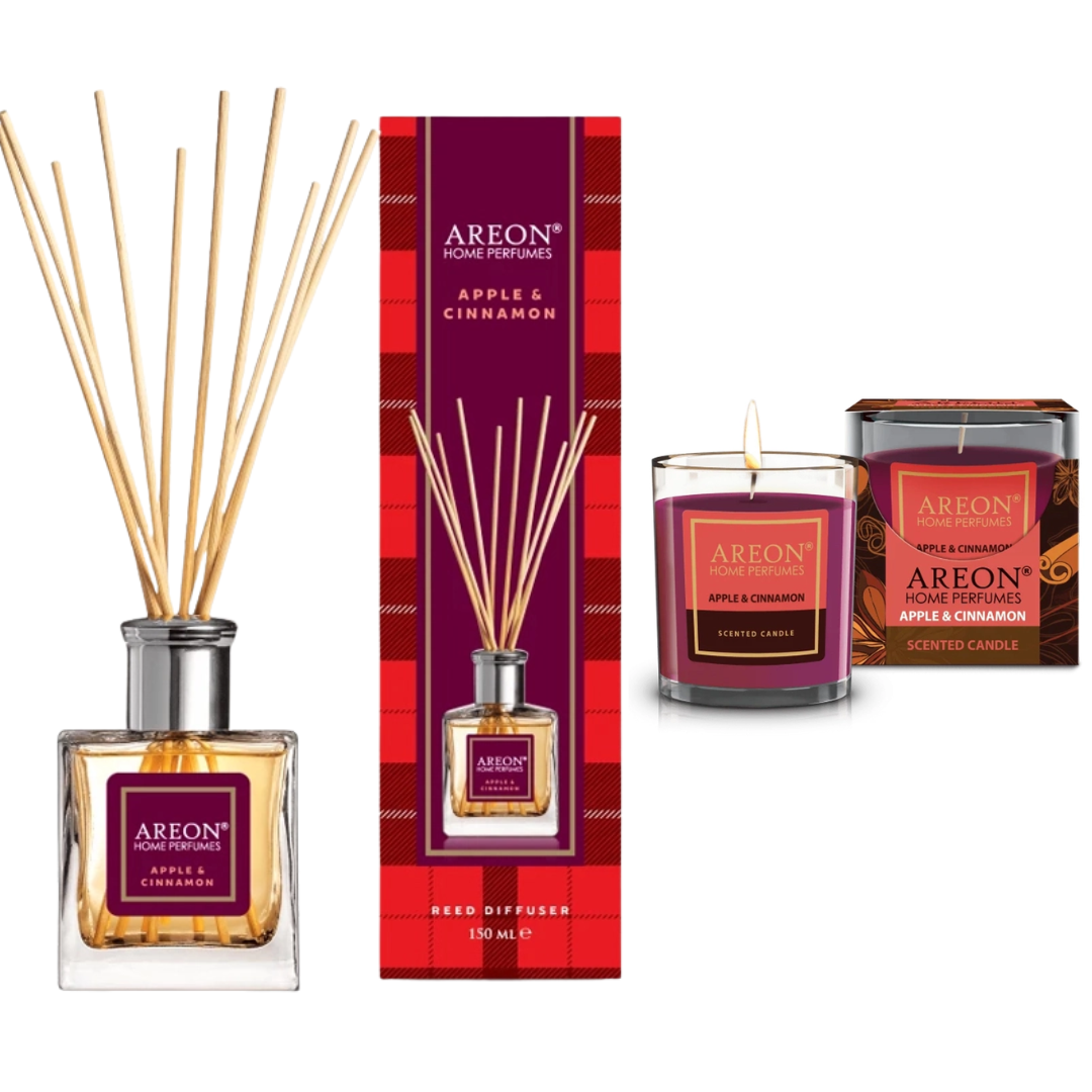 Набор Areon Apple Cinnamon аромадиффузор/свечка(are-94)