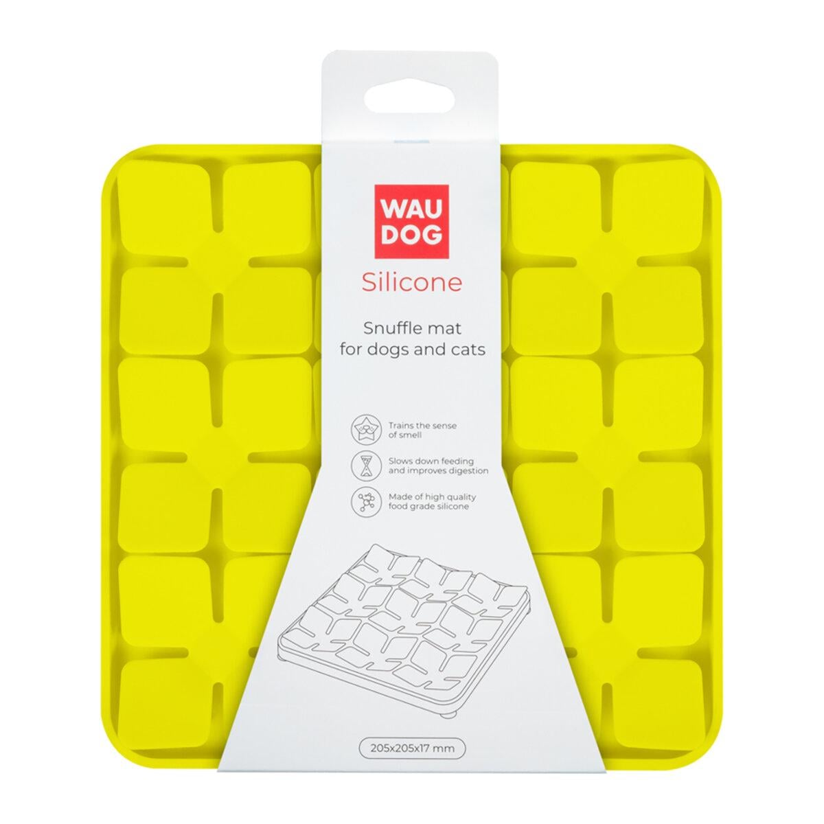 Коврик для поиска корма WAUDOG Silicone 205х205х17 мм Желтый