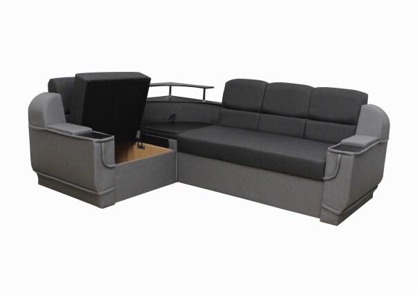 Диван угловой Меркуриал с подушками и нишей для белья 260х190 Серый (1950902797) - фото 2 Диван угловой Меркуриал с подушками и нишей для белья 260х190 Серый (1950902797) - фото 2