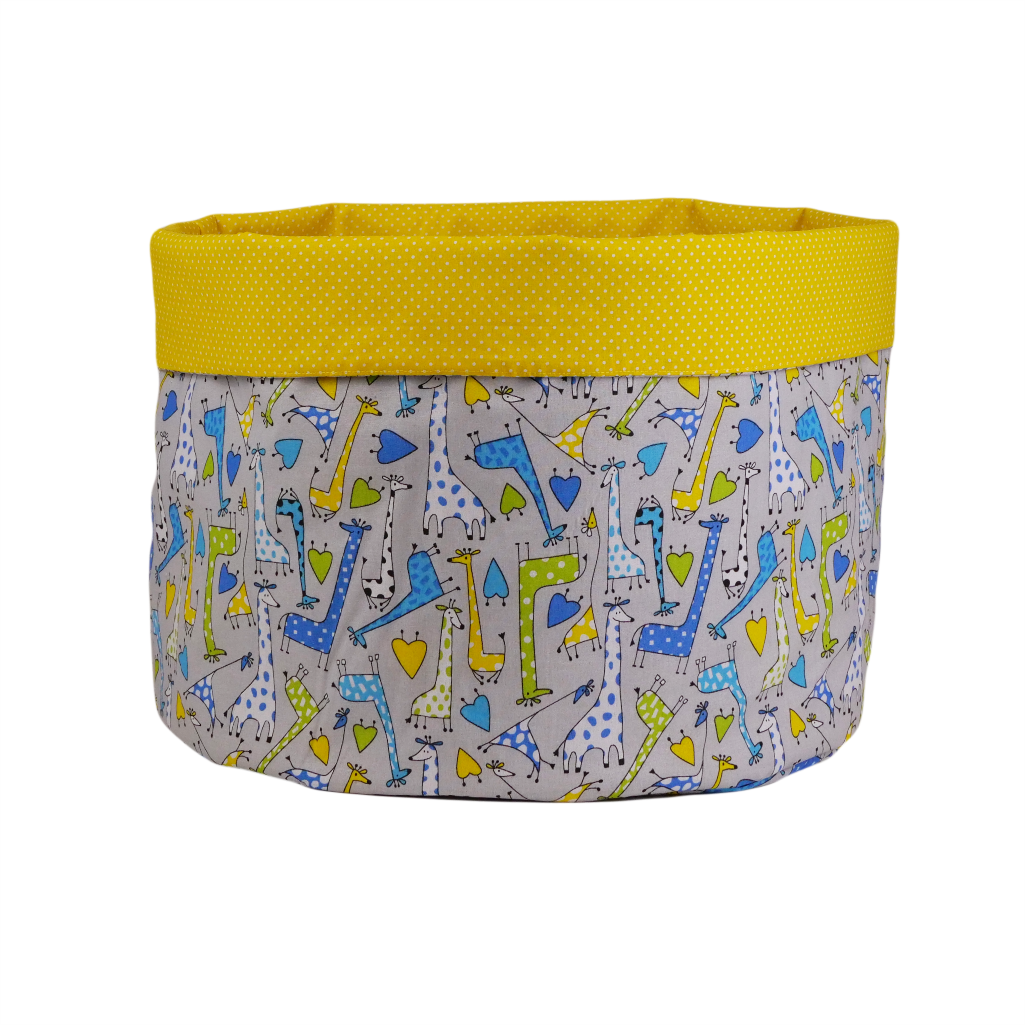Корзин для игрушек с отворотом Жирафчик 45х40 см хлопок (SH-4519-RFRBACO-UA-08) Корзин для игрушек с отворотом Жирафчик 45х40 см хлопок (SH-4519-RFRBACO-UA-08)