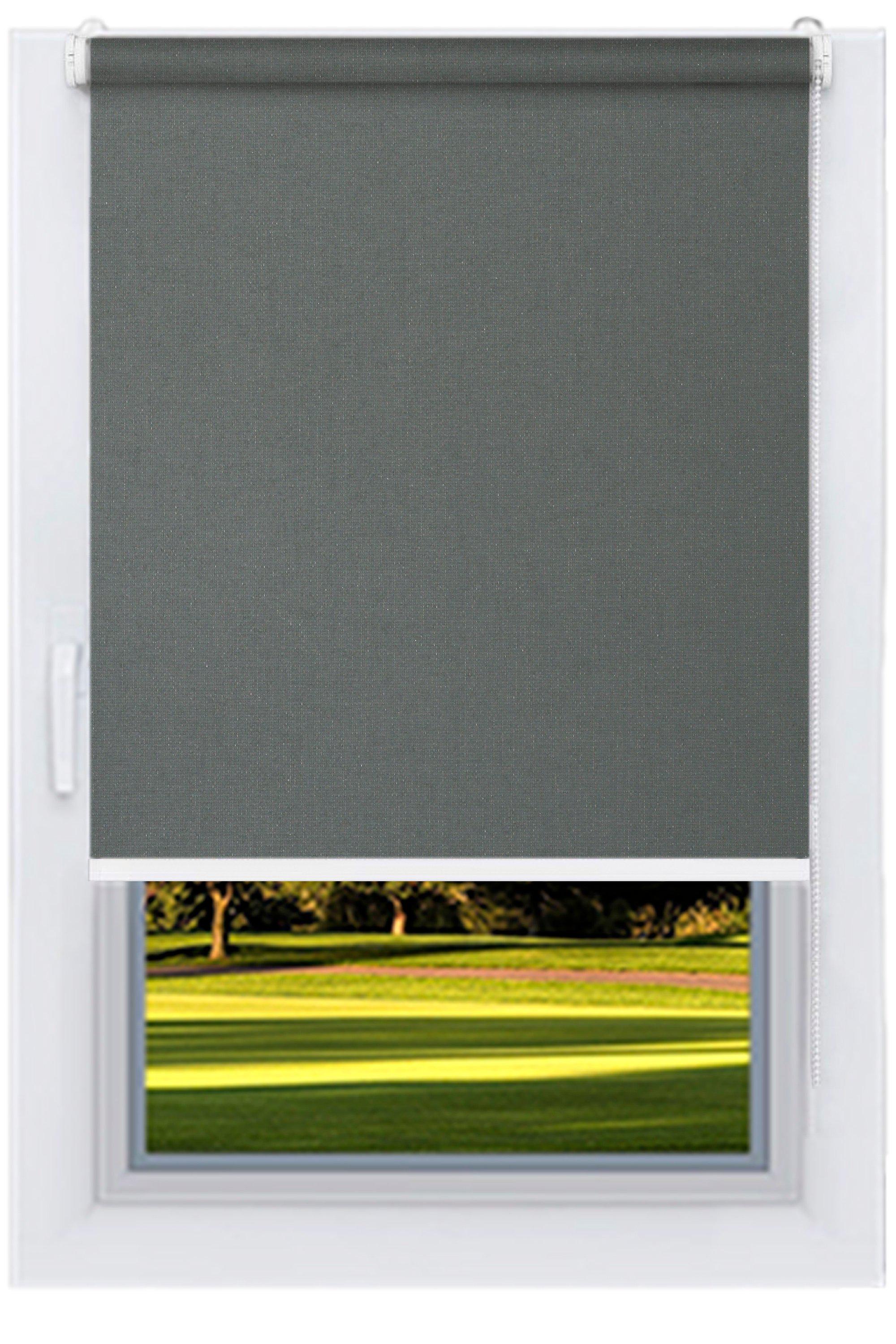 Ролета тканевая Decolux 50х200 см Camila Germany Темно-серый