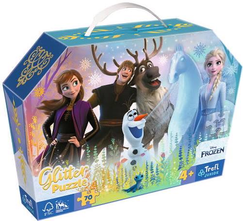 Пазлы Trefl 53018 Frozen Друзья навсегда глитерные 70 эл. (18173)