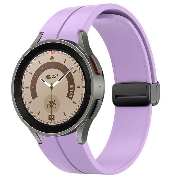 Браслет силиконовый Watchbands Cls-black для Samsung Galaxy Watch 6 Classic 43/47 мм Фиолетовый (EP03-4WB49754709)