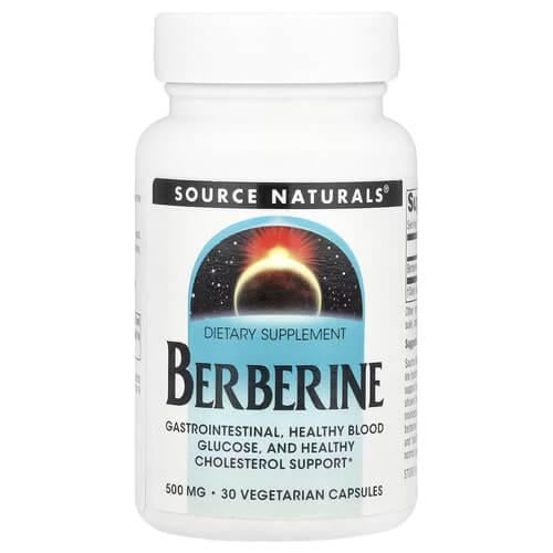 Берберин Source Naturals Berberine 500 мг 30 растительных капс. (SNS-02782)