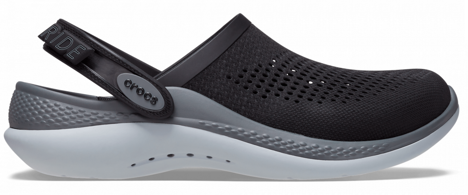 Сабо Crocs LiteRide 360 Clog M12 р. 45 29,5 см Black/Slate Grey (206708) - фото 1