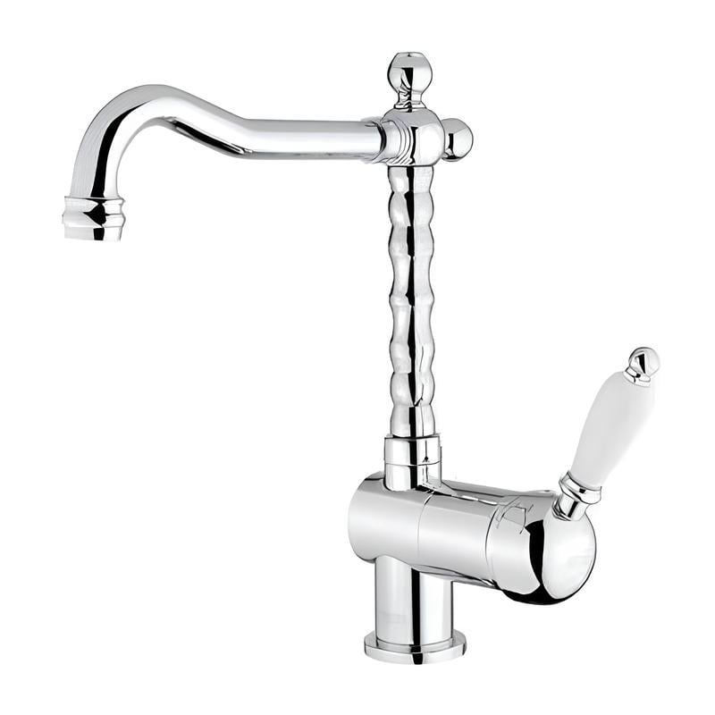 Смеситель для кухни SANTAN IMPERIAL 83CR5414 с боковой ручкой ретро (110718)