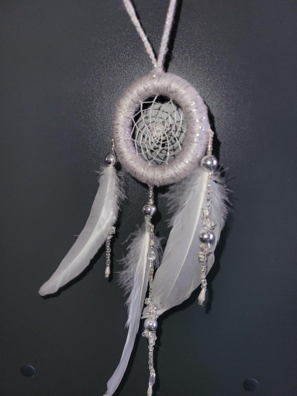 Ловець снів Срібний/Білий (125) - фото 3
