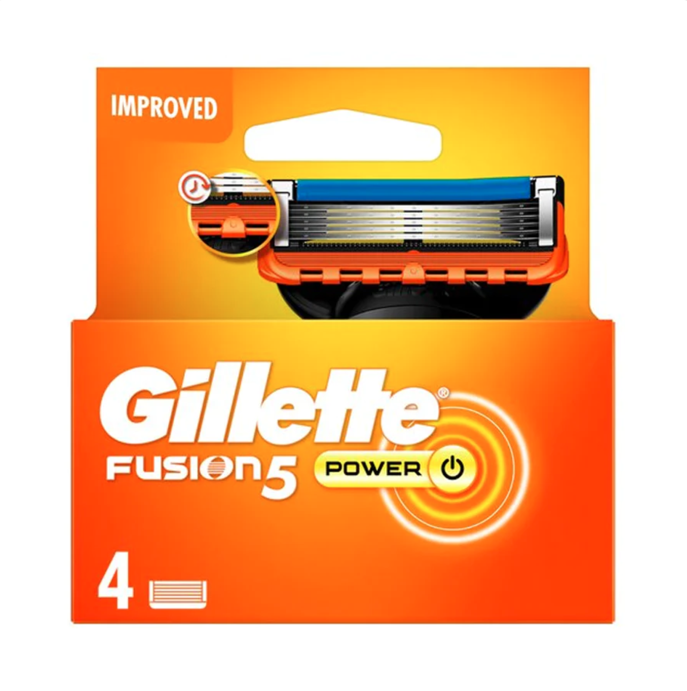 Картриджі змінні для гоління чоловічі Gillette Fusion5 Power 4 шт.