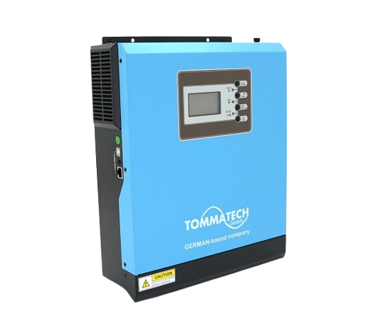 Инвертор гибридный TommaTech TT-NEW1K-12 1000W 12V PWM синусоида 50A 600W RS232 RS485 USB (30492098)