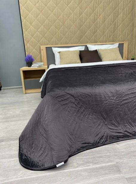 Покрывало двухстороннее Decorator Ultra Sonic Microfiber 220х240 см Графитовый (85-037) - фото 7