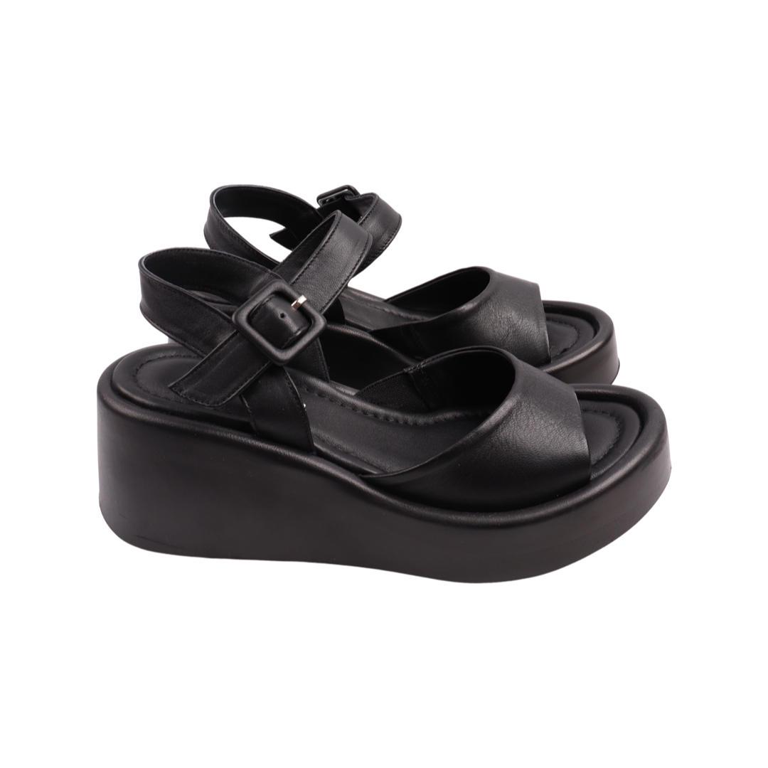 Босоножки женские Molly Bessa из кожи р. 40 Черный (293-22LBC)