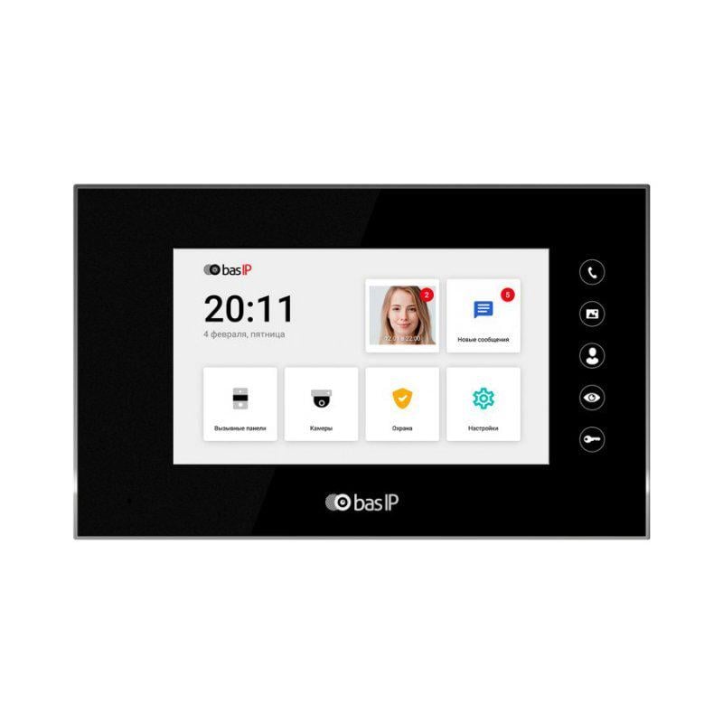 Відеодомофон IP 7" BAS-IP AQ-07LL Black (163461)