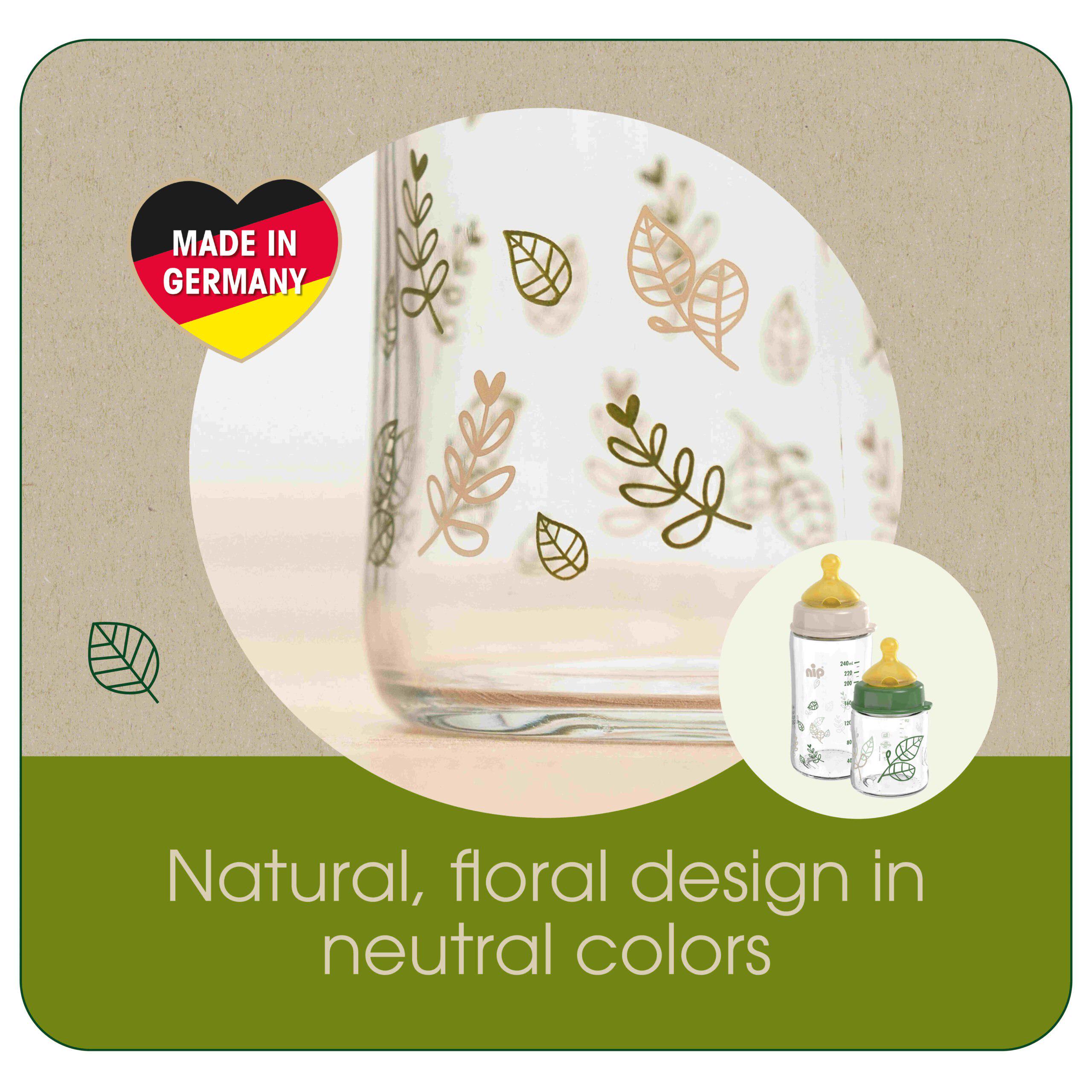 Бутылочка антиколиковая Nip GREEN Вишенка 260 мл Зеленый (143280) - фото 5