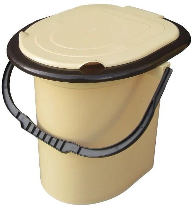 Ведро туалетное Бежевый (18457)