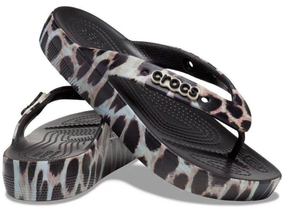 В'єтнамки жіночі Crocs Classic Platform Animal Remix Flip Black р. 35 Чорний (25169) В'єтнамки жіночі Crocs Classic Platform Animal Remix Flip Black р. 35 Чорний (25169)