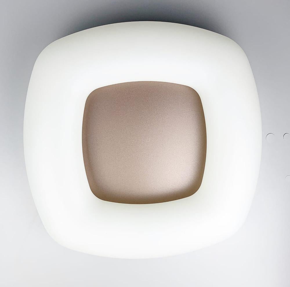 Светильник потолочный LED Schuller с основой coffee 47х47 см Белый/Кофейный (6002 003 CF)