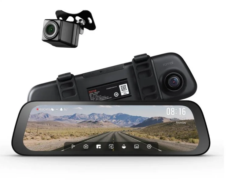 Відеореєстратор з другою камерою Midrive RC13 70Mai Rearview Dash Cam S500 Set (2307047115)