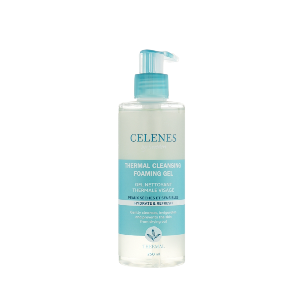 Термальний гель для сухої та чутливої шкіри CELENES Thermal Cleansing Gel Dry and Sensitive Skin 250 мл