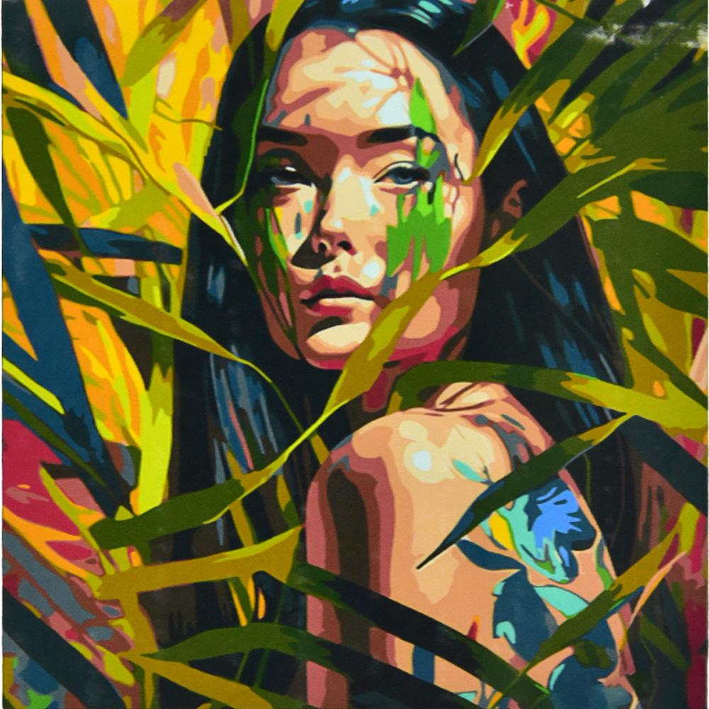 Картина по номерам Strateg Девушка 50х50 см (AA001)