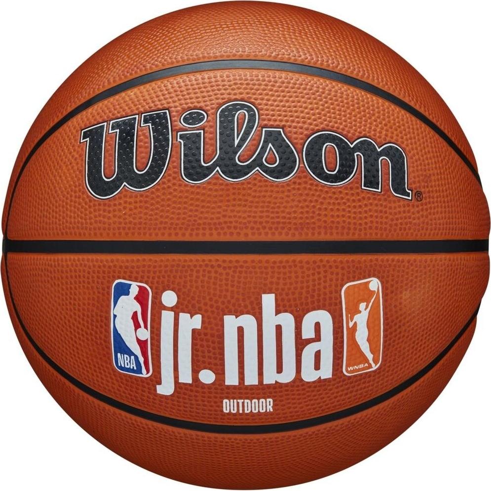 Баскетбольный мяч Wilson JR NBA FAM LOGO AUTH OUTDOOR р. 5 Оранжевый (WZ3011801XB5)