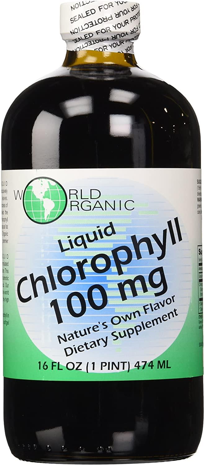 Рідкий хлорофіл World Organic Liquid Chlorophyll 100 mg 474 ml