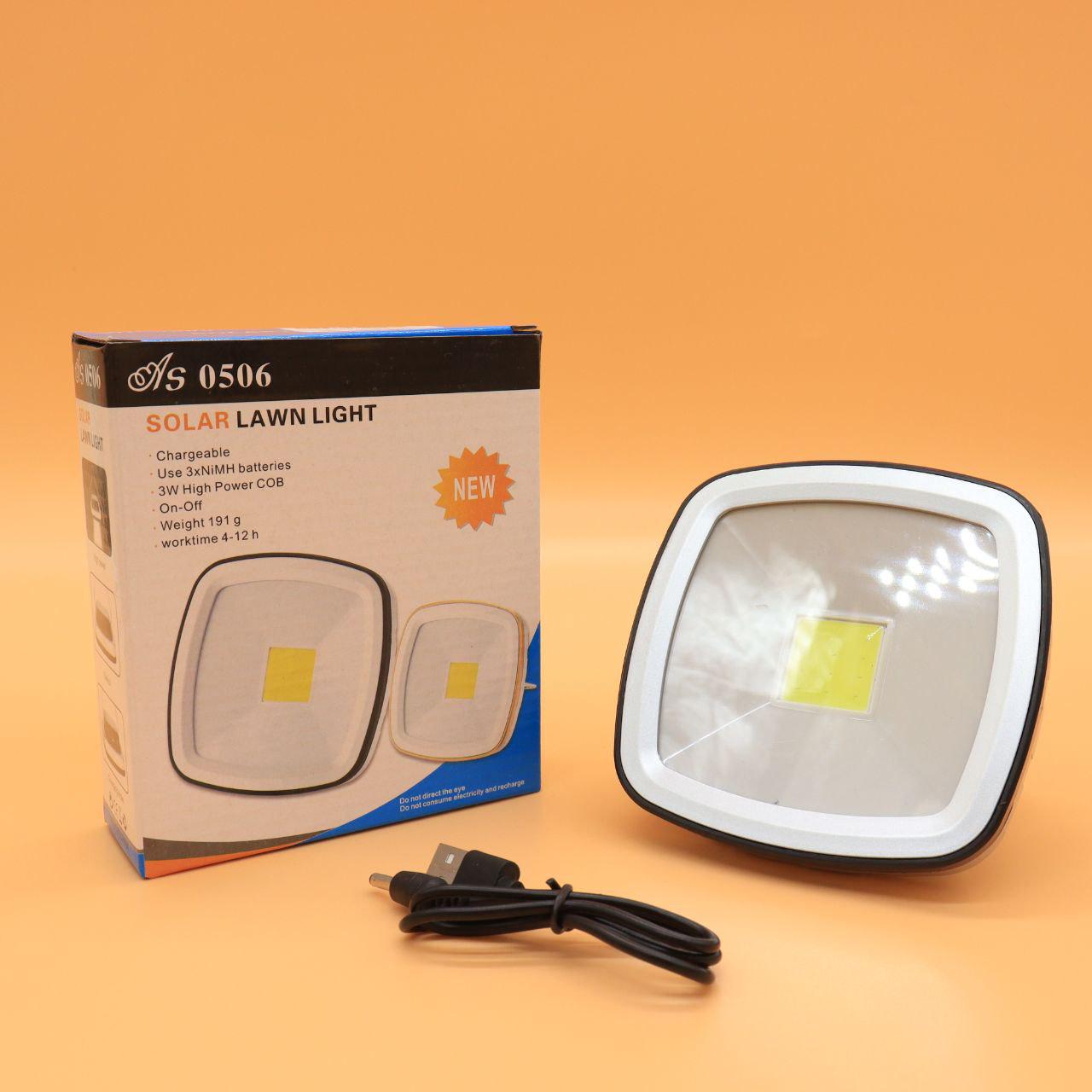 Ліхтар-прожектор підвісний Solar Lawn Light AS 0506 із сонячною батареєю USB - фото 8