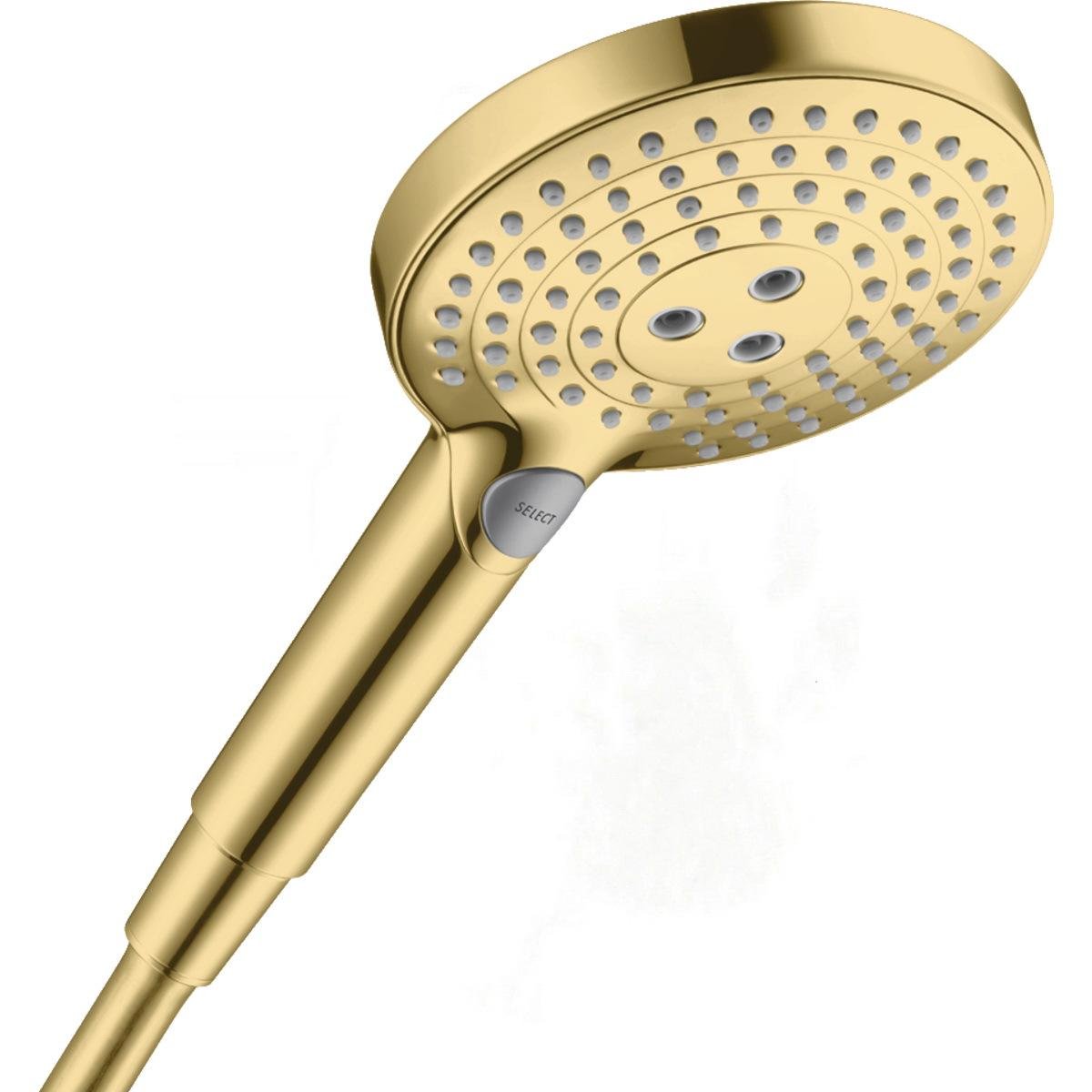 Душова лійка Hansgrohe Raindance S 26530990 з кнопкою 125 мм Золотий (125646)