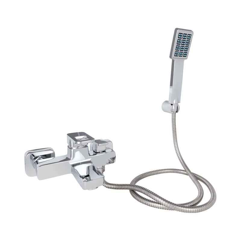 Смеситель для ванны Lidz Wawel 006 с душевым гарнитуром K35 Chrome (LDWAW006CRM45388)