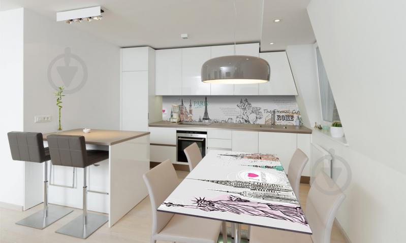 Наклейка виниловая на стол Zatarga «Путешествие» 650х1200 мм Z180707/1st