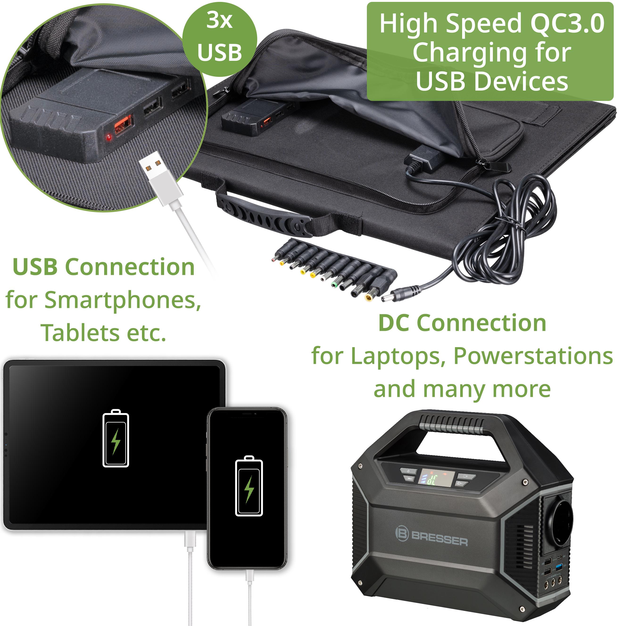 Сонячна панель Bresser Mobile Solar Charger USB DC 60 Вт (3810050) - фото 6