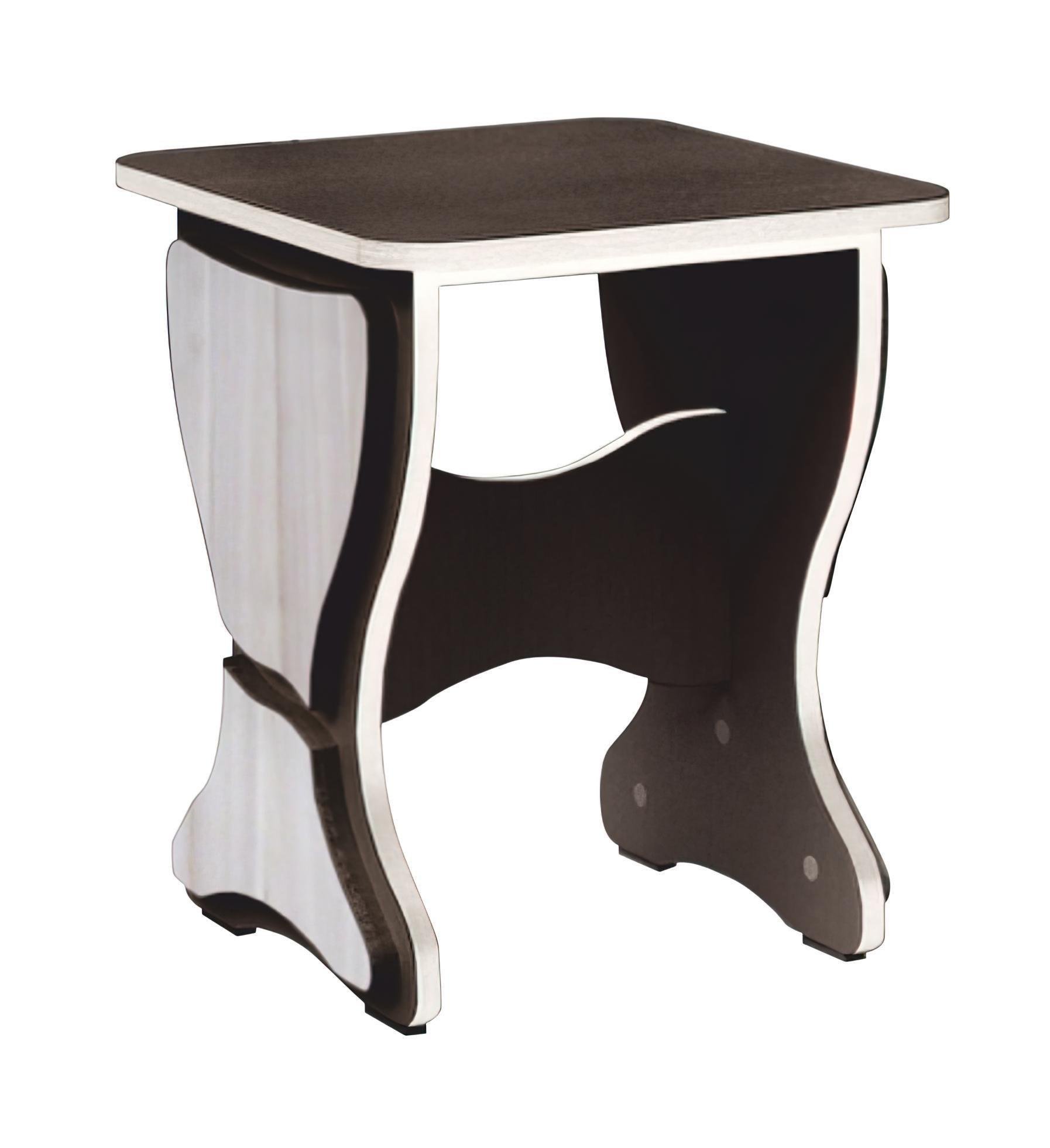 Табурет МАКСІ-Меблі Дуб молочний/Зелена вода (12937)