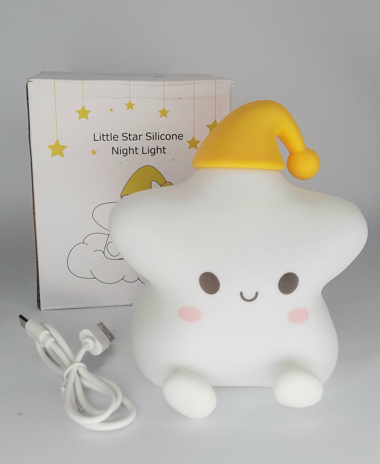 Ночник аккумуляторный силиконовый Звездочка RD-25 LED 800 мАч