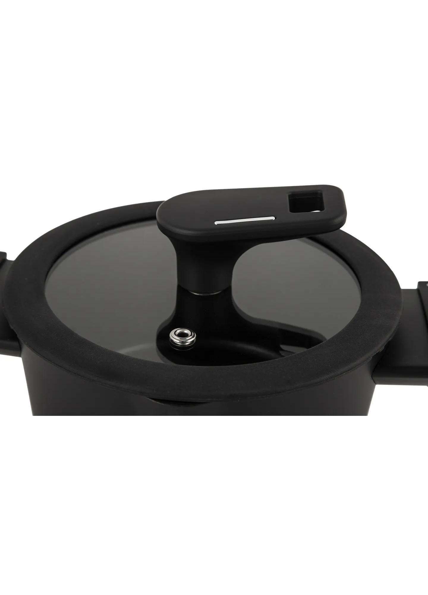 Кастрюля Krauzer Eco Line цилиндрическая алюминий 1,2 л 16 см Черный (78124) - фото 5