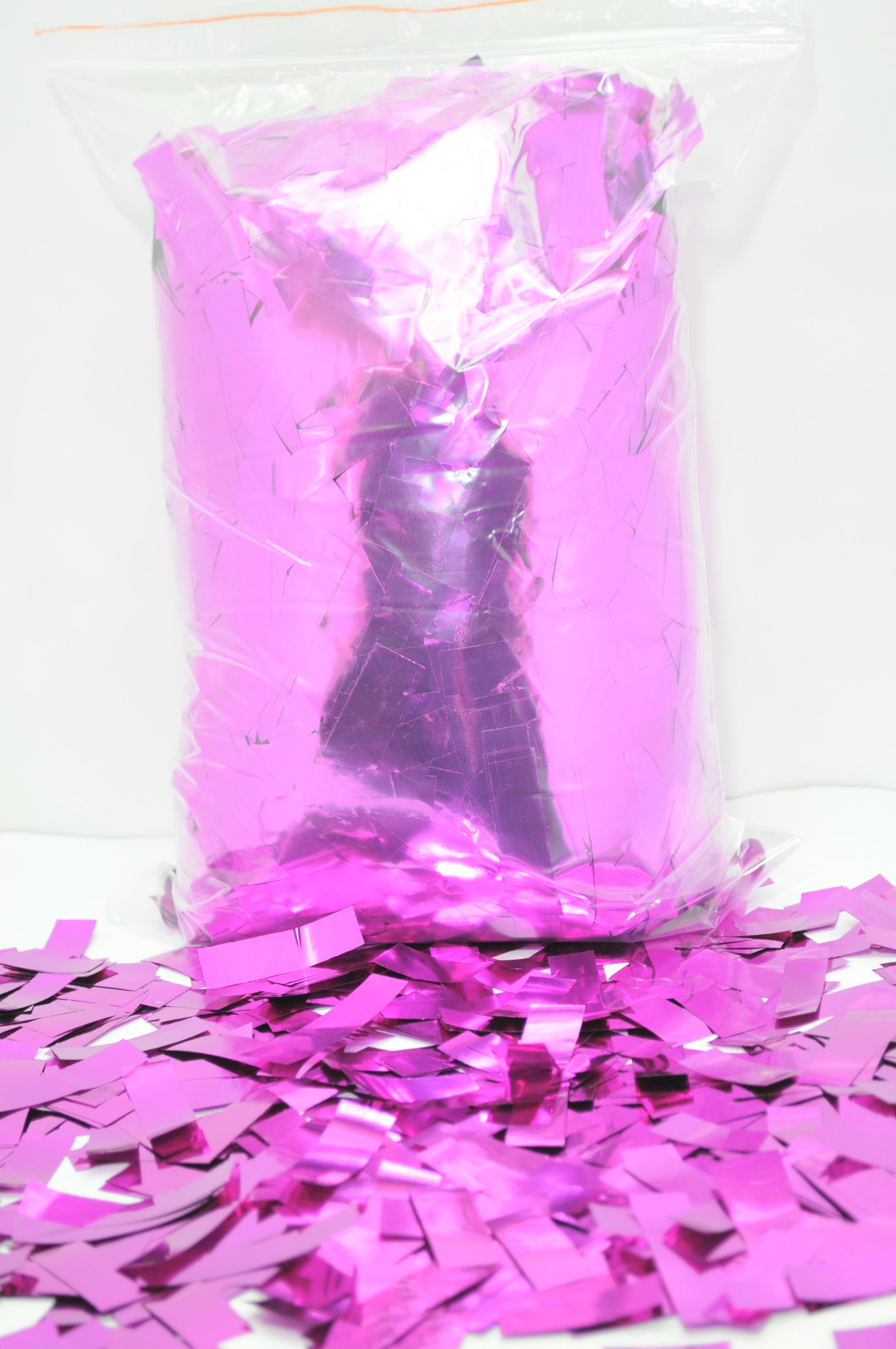 Конфетті метафан прямокутний фольгований 1 кг Фіолетовий (ММ-20)
