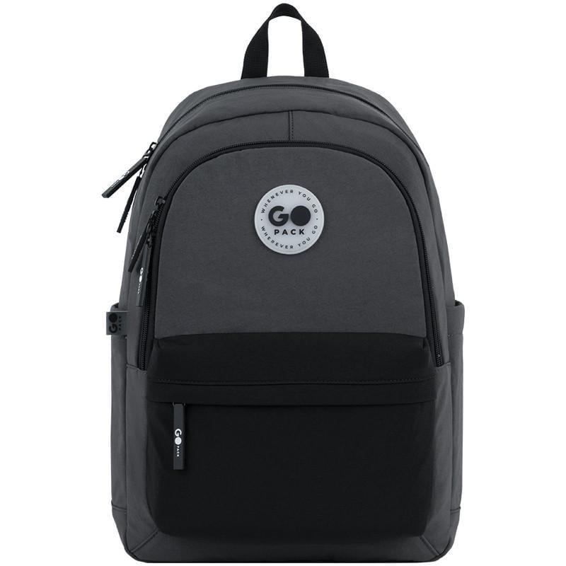 Рюкзак GoPack Education Teens GO26-141L-4 и карандаши KITE 18 цв. Черный/Серый