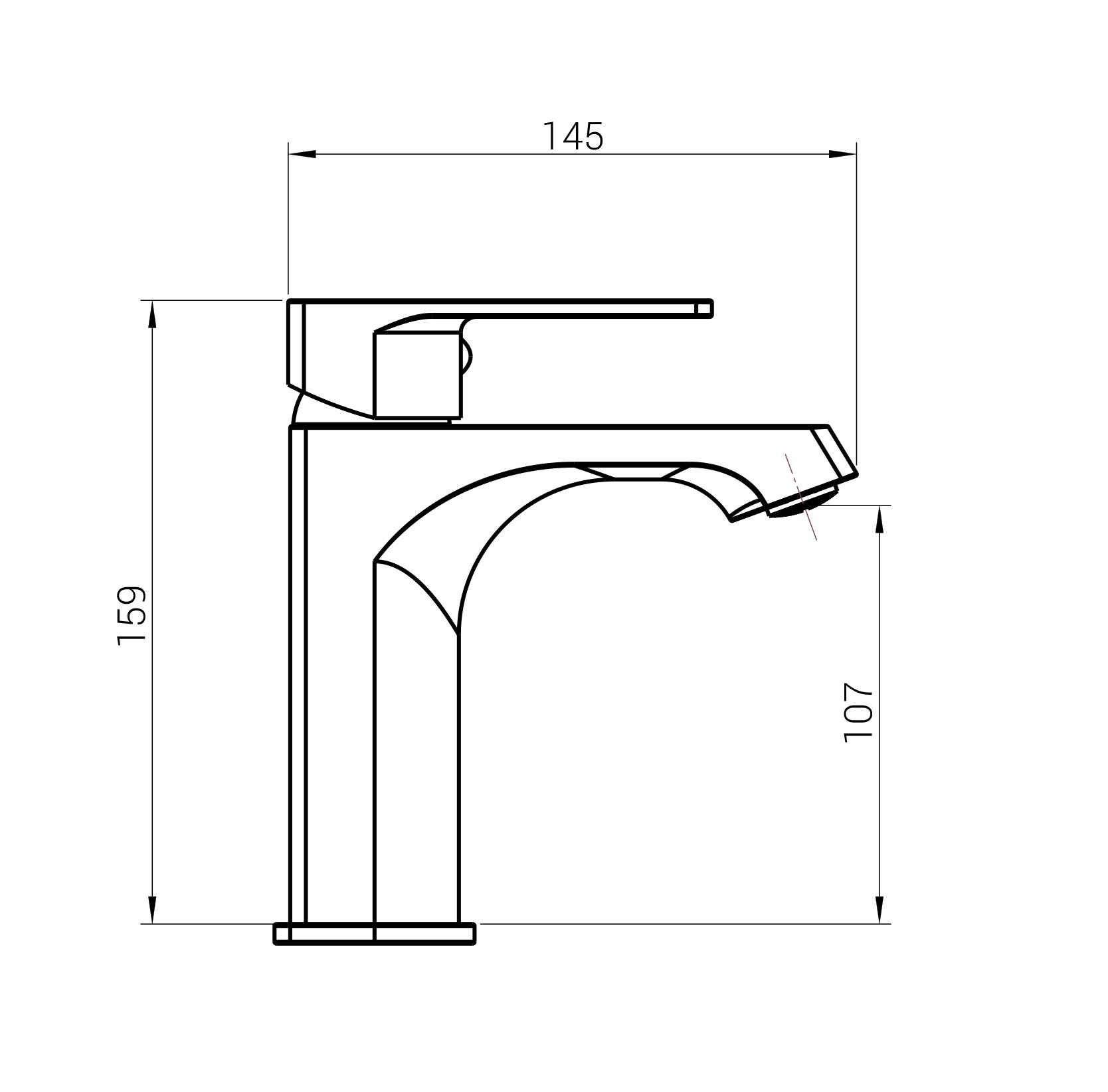Смеситель для умывальника с лейкой для биде DOMINO Dionis DDD-222 Хром (27292) - фото 7