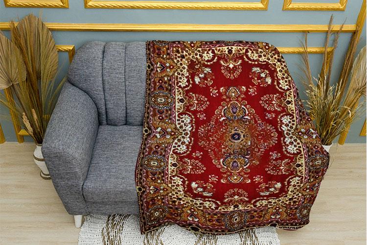 Плед PromoZP Бабушкин ковер плюш однослойный 135х150 см (102367-3)