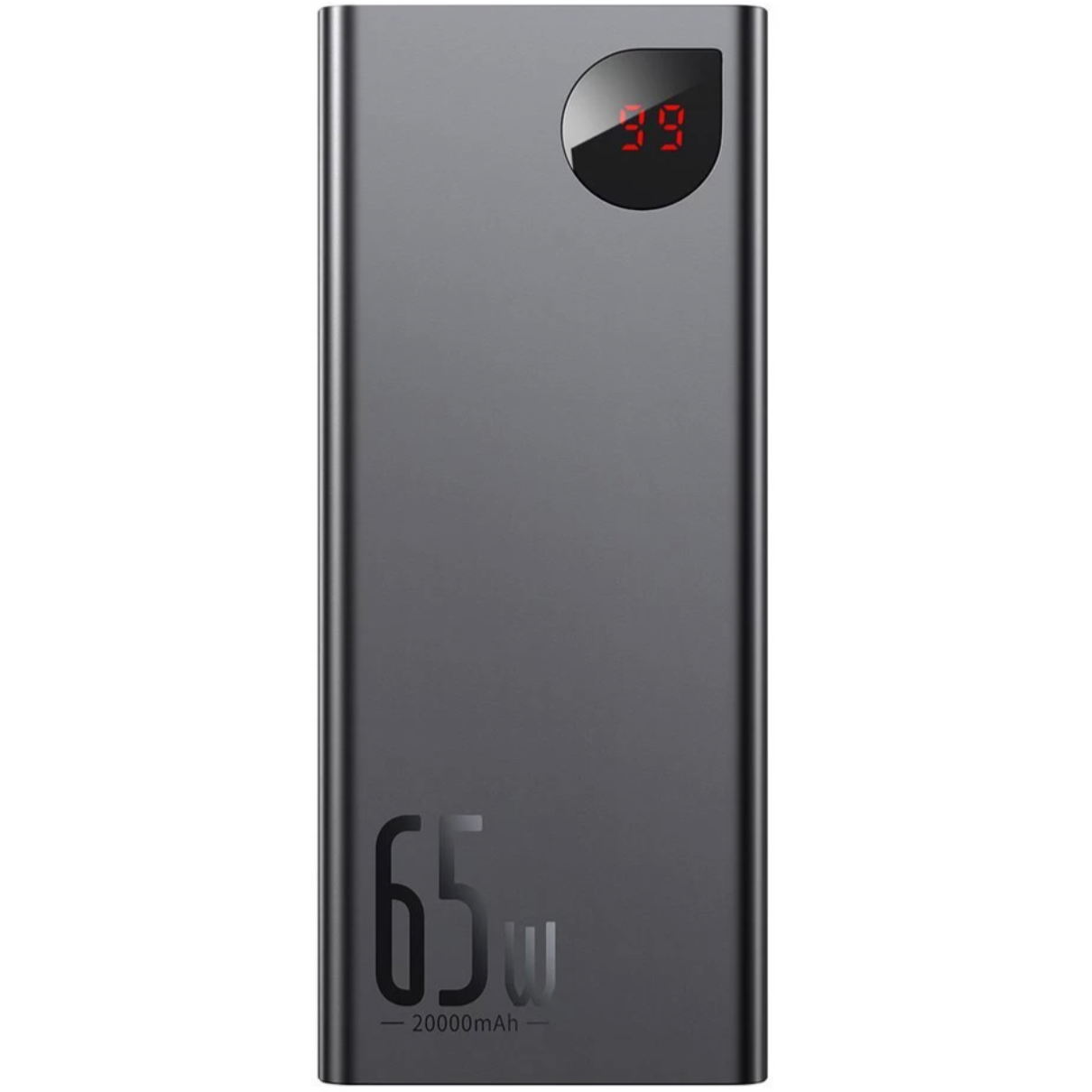 Павербанк Baseus Adaman Metal Digital Display 20000mAh 65W, Black (QC3.0 PD3.0) (PPIMDA-D01)