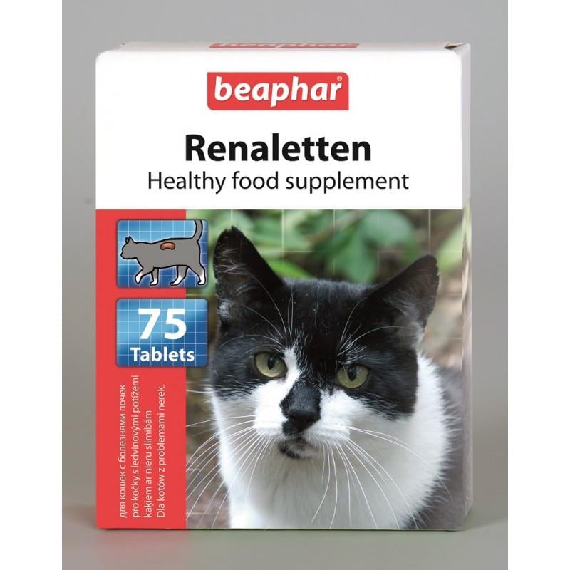 Харчова добавка Renaletten для кішок від сечокам'яної хвороби Beaphar 75 таблеток (10660)
