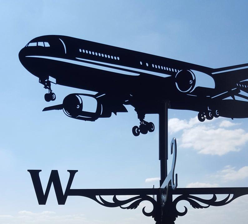 Флюгер на дах Літак металевий Чорний (9592337) - фото 5 Флюгер на дах Літак металевий Чорний (9592337) - фото 5