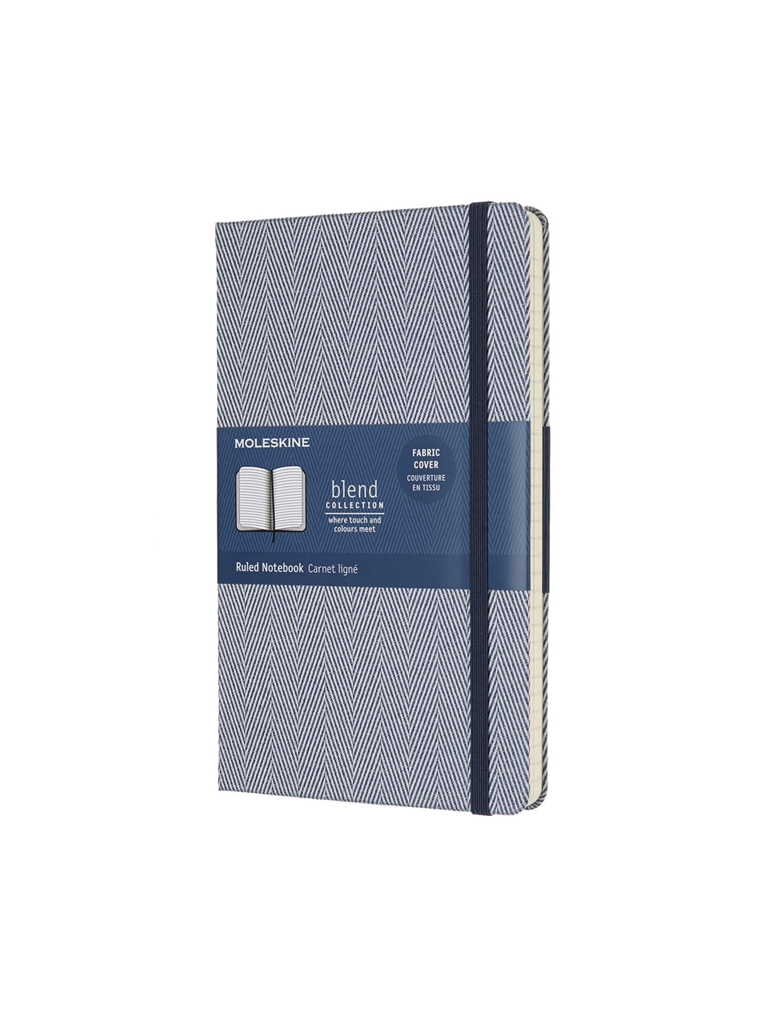 Блокнот Moleskine Blend 17 средний линейка Синий Канва (LCBD02QP060B)